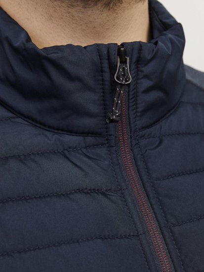 Jack & Jones MULTI SET-IN Sleeves Quilted Jacket With Collar Navy Blazer - Jackor - Stora jackor - 2XL-12XL