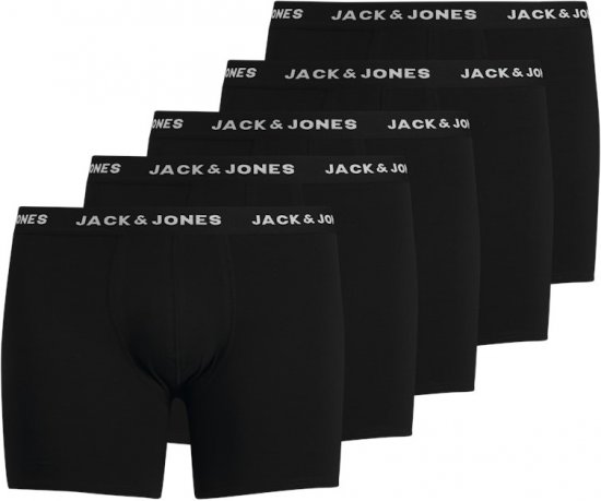Jack & Jones HUEY Trunks 5-Pack Black - Underkläder & badkläder - Stora underkläder för män