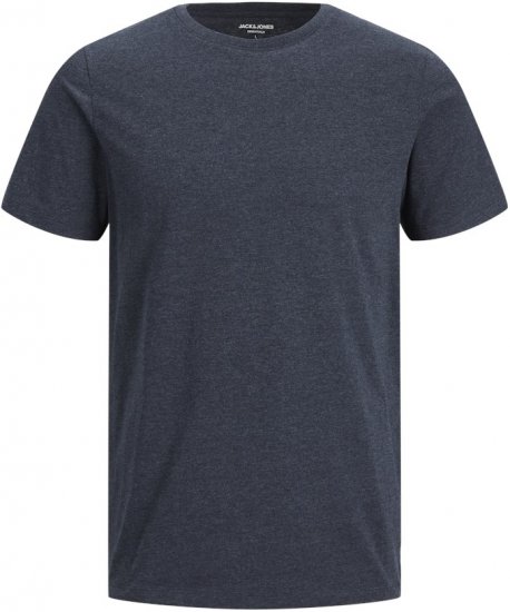 Jack & Jones ORGANIC T-Shirt Navy Blazer/Melange - T-shirts - Stora T-shirts - 2XL-14XL