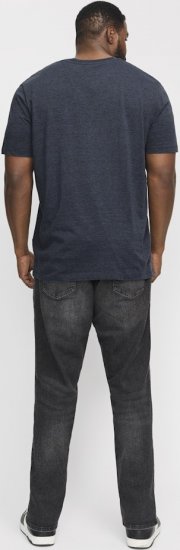 Jack & Jones ORGANIC T-Shirt Navy Blazer/Melange - T-shirts - Stora T-shirts - 2XL-14XL