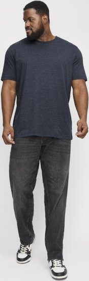 Jack & Jones ORGANIC T-Shirt Navy Blazer/Melange - T-shirts - Stora T-shirts - 2XL-14XL