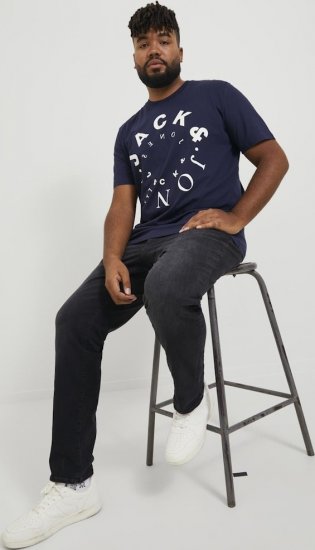 Jack & Jones GLENN FOX GE 147 Jeans Black Denim - Jeans & byxor - Stora Jeans och Stora Byxor