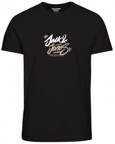 Jack & Jones JORSEQUOIA T-Shirt Black - T-shirts - Stora T-shirts - 2XL-14XL
