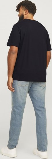 Jack & Jones LOGO O-Neck T-Shirt Black - T-shirts - Stora T-shirts - 2XL-14XL