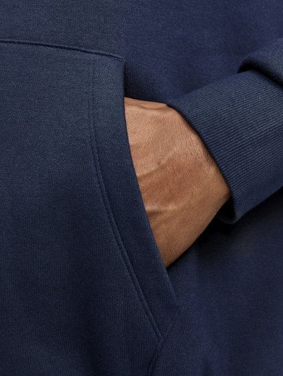 Jack & Jones CORP OLD LOGO REG FIT Hoodie Navy Blazer - Tröjor & hoodies - Stora hoodies & tröjor - 2XL-14XL