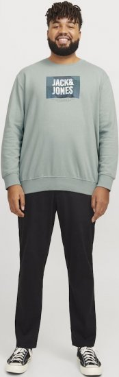 Jack & Jones HUDSON Sweatshirt Iceberg Green - Tröjor & hoodies - Stora hoodies & tröjor - 2XL-14XL