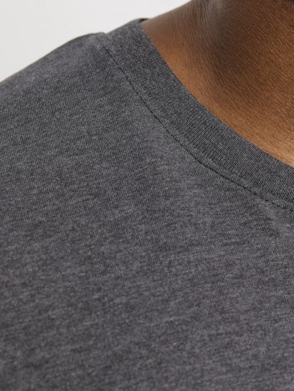 Jack & Jones ORGANIC T-Shirt Dark Grey Melange - T-shirts - Stora T-shirts - 2XL-14XL