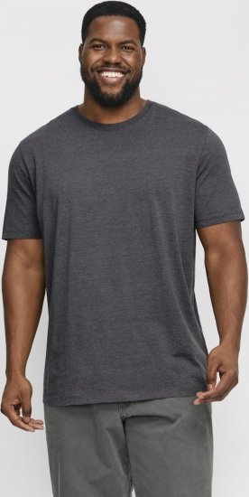 Jack & Jones ORGANIC T-Shirt Dark Grey Melange - T-shirts - Stora T-shirts - 2XL-14XL