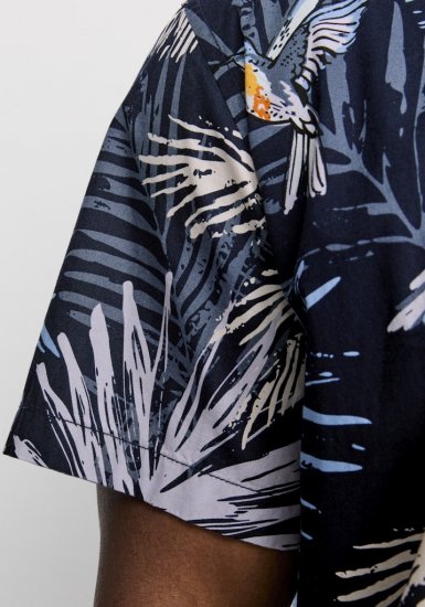 Jack & Jones Hawaii AOP Shirt Blue - Skjortor - Stora skjortor - 2XL-8XL