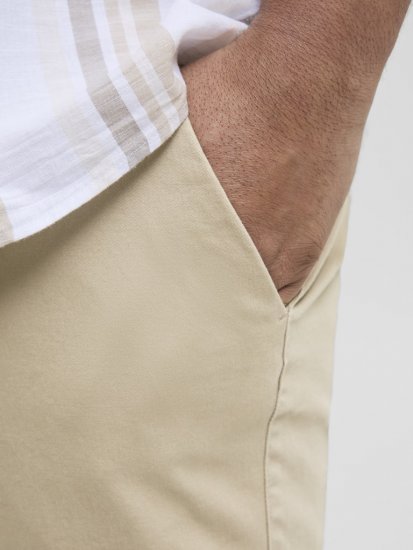 Jack & Jones Dave Chino Shorts Beige - Shorts - Stora shorts W40-W60