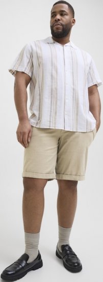 Jack & Jones Dave Chino Shorts Beige - Shorts - Stora shorts W40-W60