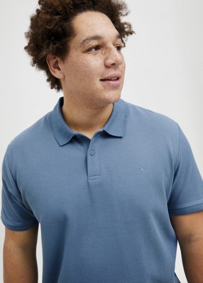 Jack & Jones AUSTIN CLASSIC Polo Blue - Pikétröjor - Stora pikétröjor - 2XL-8XL