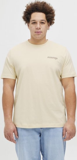 Jack & Jones Boston Photo Crew Neck T-Shirt Antique White - T-shirts - Stora T-shirts - 2XL-14XL