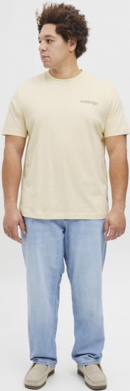 Jack & Jones Boston Photo Crew Neck T-Shirt Antique White - T-shirts - Stora T-shirts - 2XL-14XL