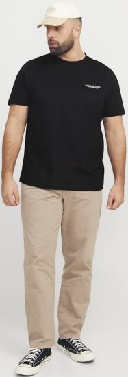 Jack & Jones Boston Photo Crew Neck T-Shirt Black - T-shirts - Stora T-shirts - 2XL-14XL