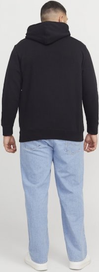 Jack & Jones Frederiksberg Box Script Hoodie Black - Tröjor & hoodies - Stora hoodies & tröjor - 2XL-14XL