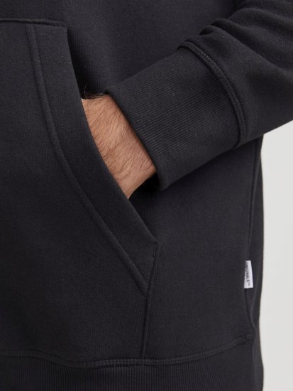 Jack & Jones Frederiksberg Box Script Hoodie Black - Tröjor & hoodies - Stora hoodies & tröjor - 2XL-14XL