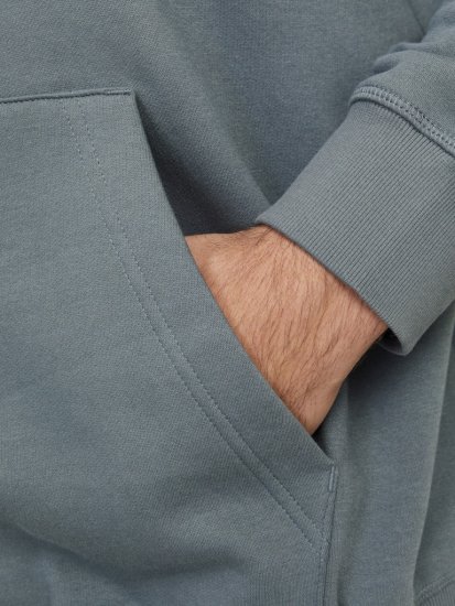 Jack & Jones Frederiksberg Box Script Hoodie Grey - Tröjor & hoodies - Stora hoodies & tröjor - 2XL-14XL