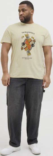 Jack & Jones Anatomy Skull Crew Neck T-Shirt Antique White - T-shirts - Stora T-shirts - 2XL-14XL