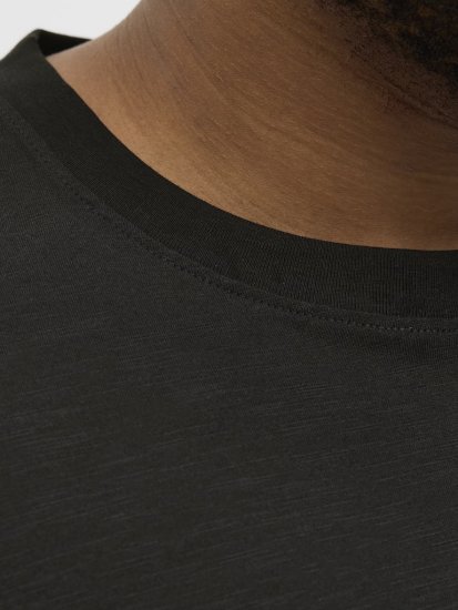 Jack & Jones Split Pocket Print T-Shirt Black - T-shirts - Stora T-shirts - 2XL-14XL