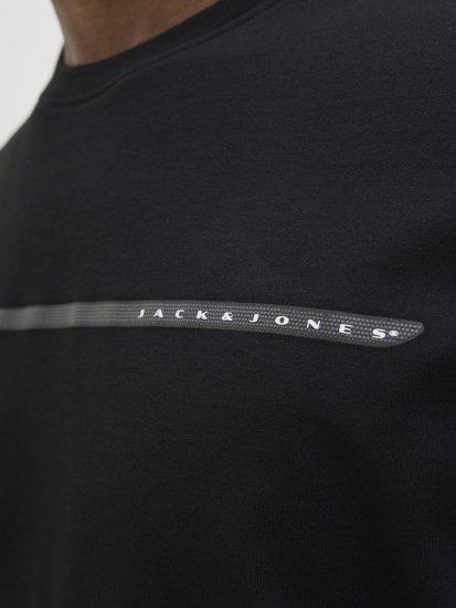 Jack & Jones FUSION Full Branding T-Shirt Black - T-shirts - Stora T-shirts - 2XL-14XL