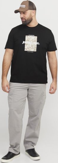 Jack & Jones Tarmac Camo Crew Neck T-Shirt Black - T-shirts - Stora T-shirts - 2XL-14XL