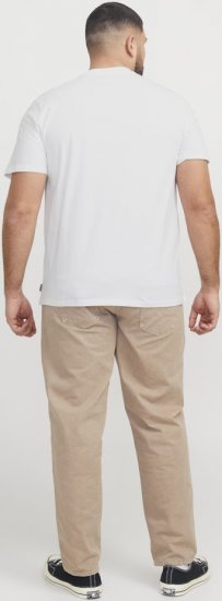 Jack & Jones Tarmac Camo Crew Neck T-Shirt Bright White - T-shirts - Stora T-shirts - 2XL-14XL