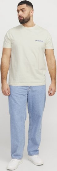 Jack & Jones Union Front & Back Print Crew Neck T-Shirt Yellow - T-shirts - Stora T-shirts - 2XL-14XL