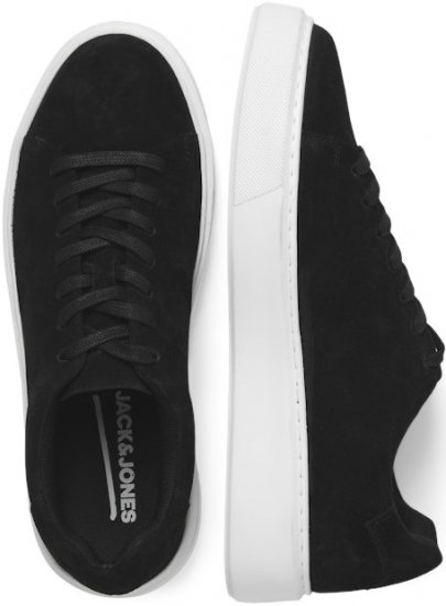 Jack & Jones Stockholm Leather Sneakers Black/Suede - Herrskor 40-52 - 