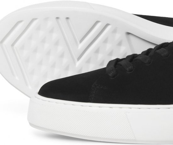 Jack & Jones Stockholm Leather Sneakers Black/Suede - Herrskor 40-52 - 