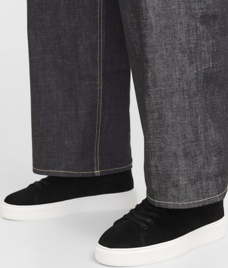 Jack & Jones Stockholm Leather Sneakers Black/Suede - Herrskor 40-52 - 