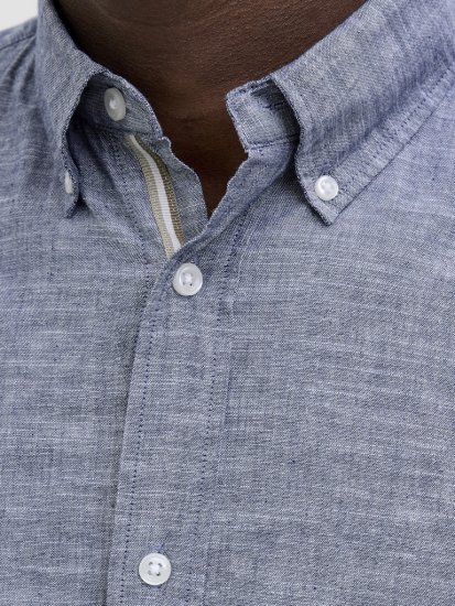 Jack & Jones Summer Shield Short Sleeve Shirt Faded Denim - Skjortor - Stora skjortor - 2XL-8XL