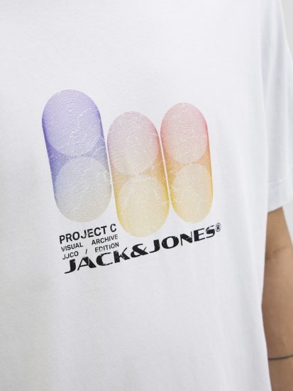 Jack & Jones Calma Crew Neck T-Shirt Gray Dawn - T-shirts - Stora T-shirts - 2XL-14XL
