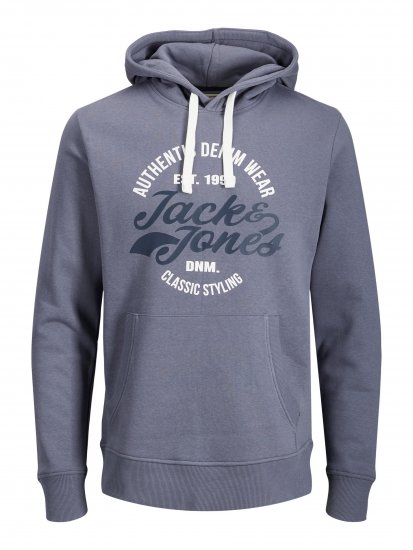 Jack & Jones JJBRAT SWEAT Hoodie Indigo - Tröjor & Hoodies - Stora hoodies - 2XL-8XL