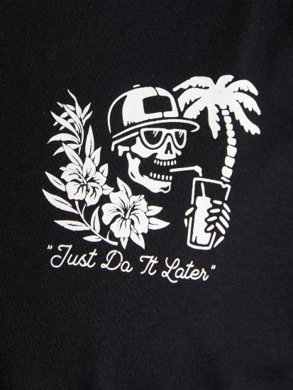 Jack & Jones JJCHILLER With Back Print Black - T-shirts - Stora T-shirts - 2XL-14XL