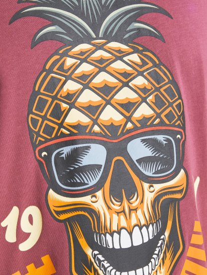 Jack & Jones JJEUSTACE T-Shirt Pink - T-shirts - Stora T-shirts - 2XL-14XL