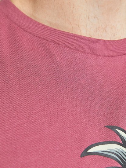 Jack & Jones JJEUSTACE T-Shirt Pink - T-shirts - Stora T-shirts - 2XL-14XL