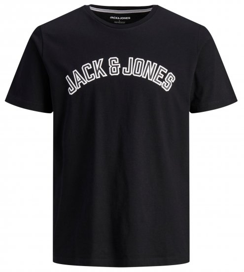 Jack & Jones JJCITY T-Shirt Black - T-shirts - Stora T-shirts - 2XL-14XL