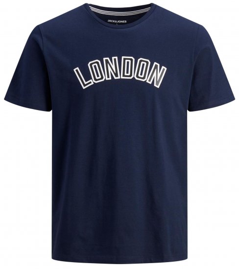 Jack & Jones JJCITY T-Shirt Navy - T-shirts - Stora T-shirts - 2XL-14XL