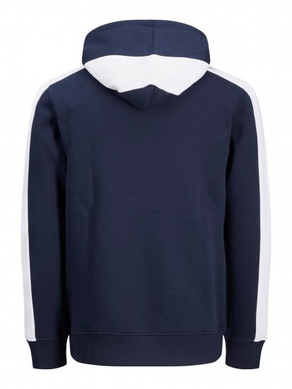 Jack & Jones JJCUT SWEAT Hoodie Navy - Tröjor & hoodies - Stora hoodies & tröjor - 2XL-14XL