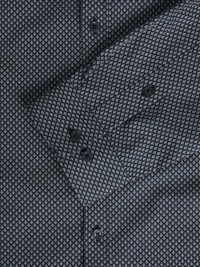 Jack & Jones JPRBLACARDIFF Print LS Shirt Navy - Skjortor - Stora skjortor - 2XL-8XL