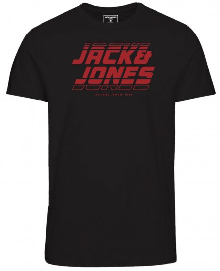 Jack & Jones JCOELLIOT T-Shirt Black - T-shirts - Stora T-shirts - 2XL-14XL