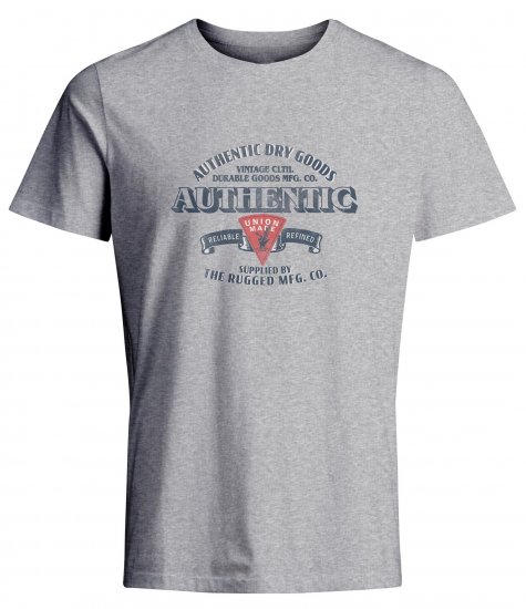 Jack & Jones JPRBLU Vintage T-shirt Grey - T-shirts - Stora T-shirts - 2XL-14XL