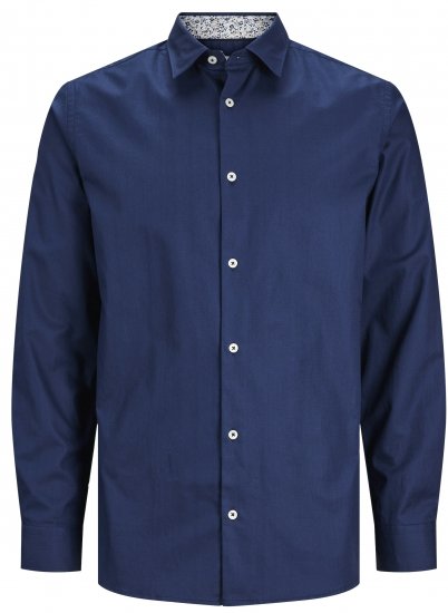 Jack & Jones JPRBLANORDIC DETAIL Shirt Perfect Navy - Skjortor - Stora skjortor - 2XL-8XL