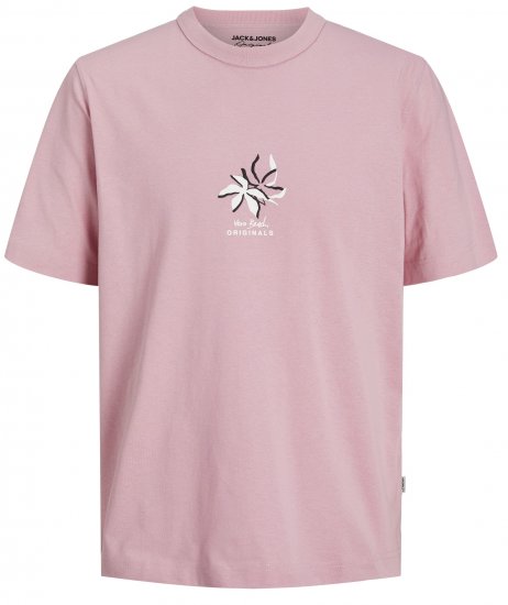 Jack & Jones JOREASTER ACTIVITY T-Shirt Pink Nectar - T-shirts - Stora T-shirts - 2XL-14XL