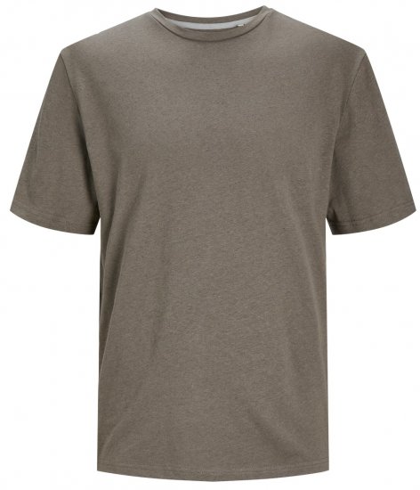 Jack & Jones JPRCC SOFT Linen Blend T-Shirt Falcon - T-shirts - Stora T-shirts - 2XL-14XL