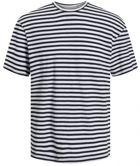 Jack & Jones JPRCC SOFT Linen Blend T-Shirt Night Sky - T-shirts - Stora T-shirts - 2XL-14XL