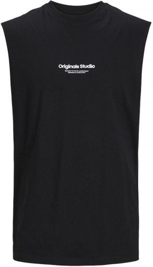 Jack & Jones VESTERBRO Sleeveless T-Shirt Black - T-shirts - Stora T-shirts - 2XL-14XL