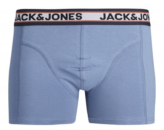 Jack & Jones JACMARCO SOLID Trunks 3-Pack Coronet Blue - Underkläder & badkläder - Stora underkläder för män