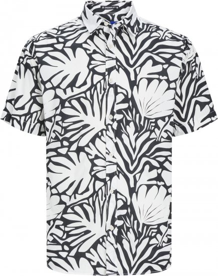 Jack & Jones JORJOSHUA ARUBA Shirt Cloud Dancer - Skjortor - Stora skjortor - 2XL-8XL